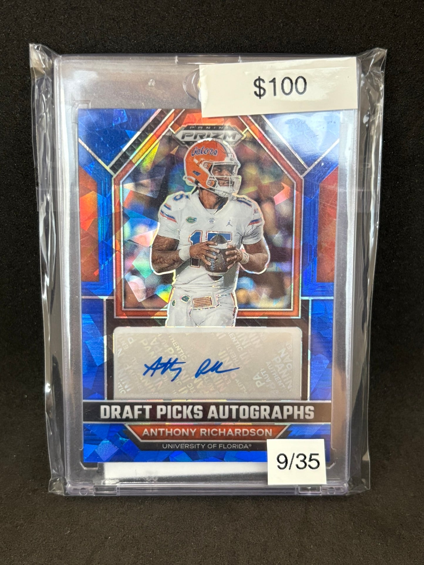 Anthony Richardson Prizm Draft Picks Blue Ice AUTOGRAPH /35