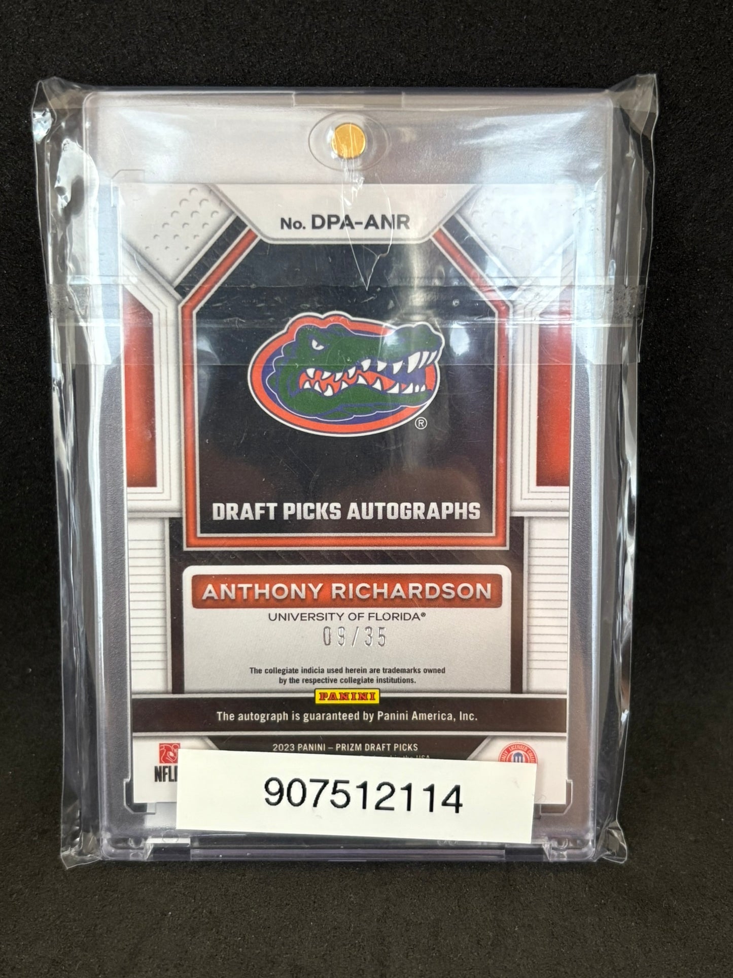 Anthony Richardson Prizm Draft Picks Blue Ice AUTOGRAPH /35